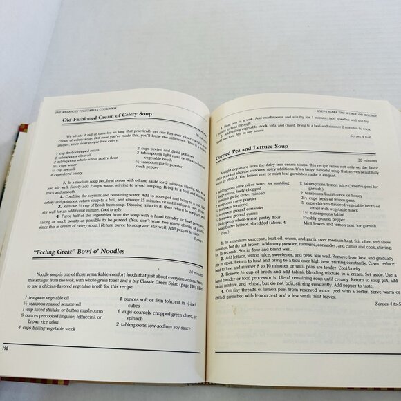 1990 American Vegetarian Cookbook Fit For Life Marilyn Diamond 422 pgs Hardcover - Picture 16 of 16